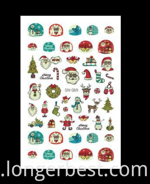 Xmas 3d Nail Sticker069 Jpg